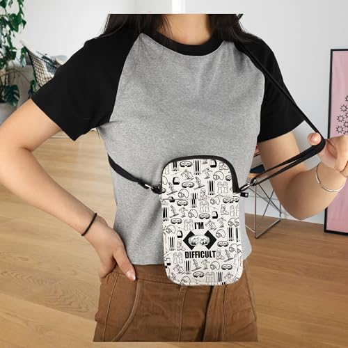 Snow Skiing Gift for Skier I'm Difficult Crossbody Bag Family Ski Trip Gift 6