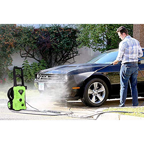 Homdox 2500PSI Electric Pressure Washer 1.6GPM Power Washer High Pressure Cleaner Machine with 4 Nozzles Foam Cannon,Best for Cleaning Homes, Cars, Driveways, Patios (Green)