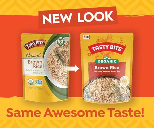 Image of Tasty Bite Organic Brown Rice, 8.8 Ounce (Pack of 12)