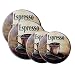 Range Kleen 5068 4-Pack La Caffee Espresso Round Burner Kover Set, 8.5 Inches and 10.5 Inches
