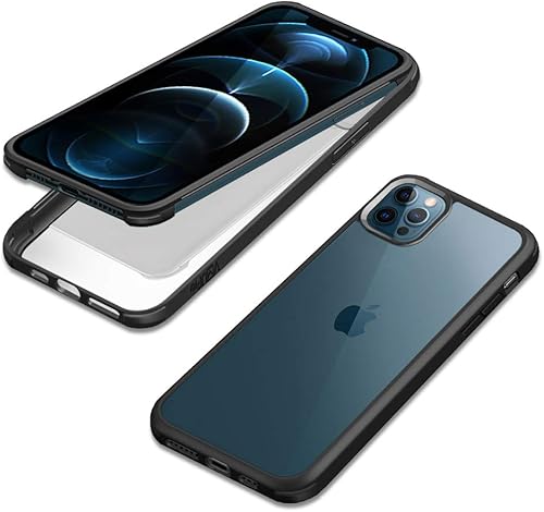 Miniatura 3 de Glass+ Funda compatible con iPhone 11 Pro de 5.8 pulgadas, carcasa transparente de cuerpo completo con protector de pantalla de vidrio templado 9H
