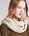 NEOSAN Womens Thick Ribbed Knit Winter Infinity Circle Loop Scarf Twist Khaki
