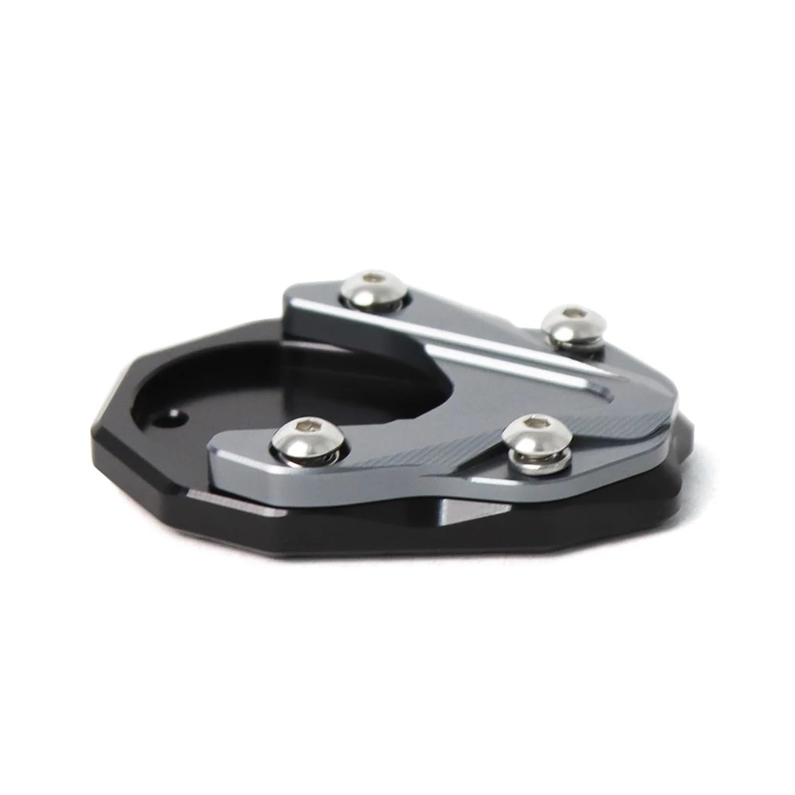 Prolunga per cavalletto per moto Ingrandisci piastra per cavalletto laterale per moto(D'argento)
