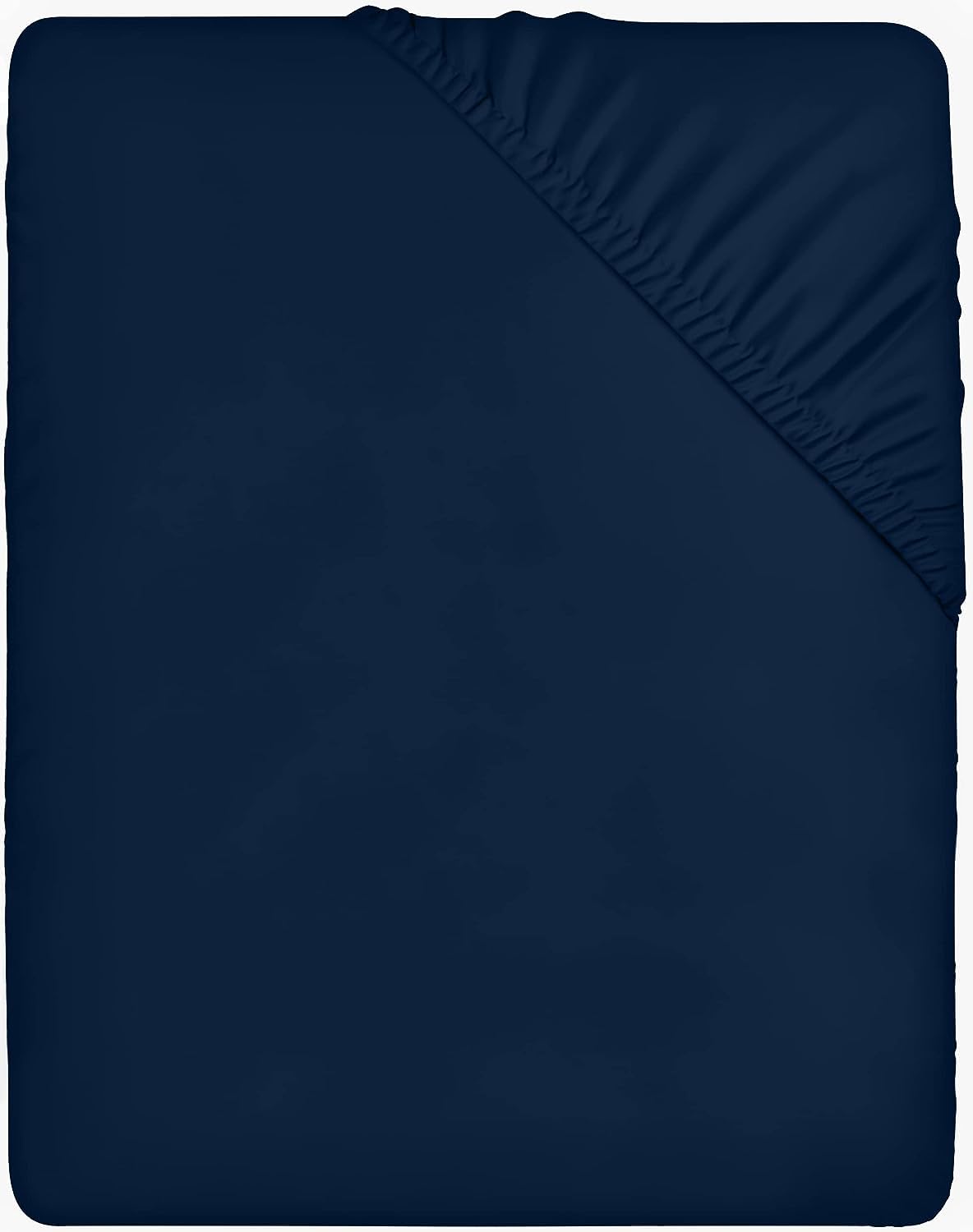 Utopia Bedding Lenzuolo con Angoli - 80x200cm - Marina - Microfibra Spazzolata - Lenzuolo sotto con Angoli Elasticizzato