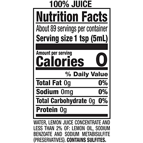 ReaLemon 100% Lemon Juice, 15 fl oz bottle, Made with Lemon Juice from Concentrate, Gluten-Free, Sodium Free, Perfect Mixer to add to Cocktails and Marinades - Thumbnail 7