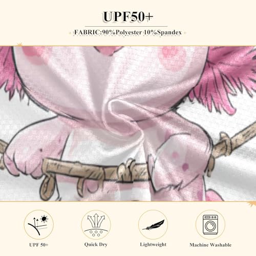 Cute Axolotl with Starfish Kawaii Boys Rash Guard Long Sleeve UPF 50+ Boys Swim Shirt Quick Dry Shirt for 3-12 Years4