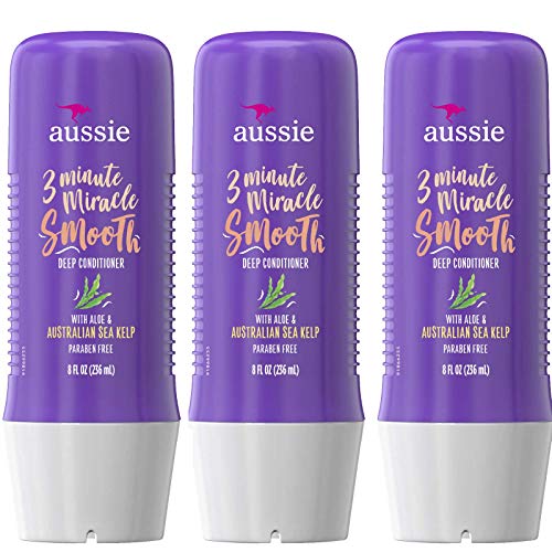Aussie 3 Minute Miracle Smooth Deep Conditioner 8 oz (Pack of 3)