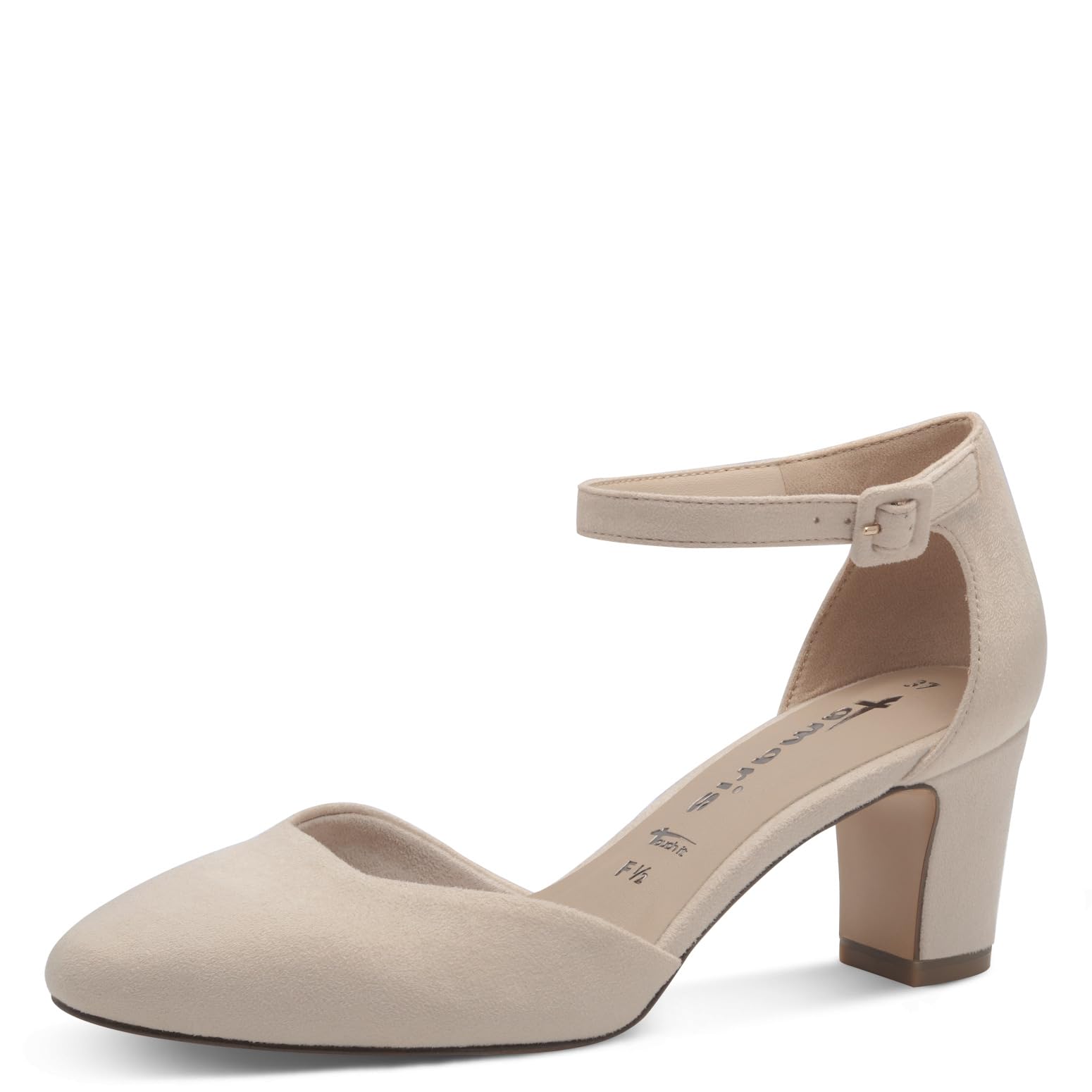 Tamaris Women's pumps with block heel beige 5 UK