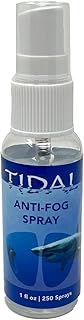 Tidal Anti Fog Spray for Dive mask, Scuba mask, Defogger for All Underwater Mask, Glass and Plastic Lens, | Fog Away Spray
