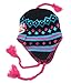 Paul Frank Julius Monkey Puruvian Knitted Beanie Hat for Girls (Kids) - Black