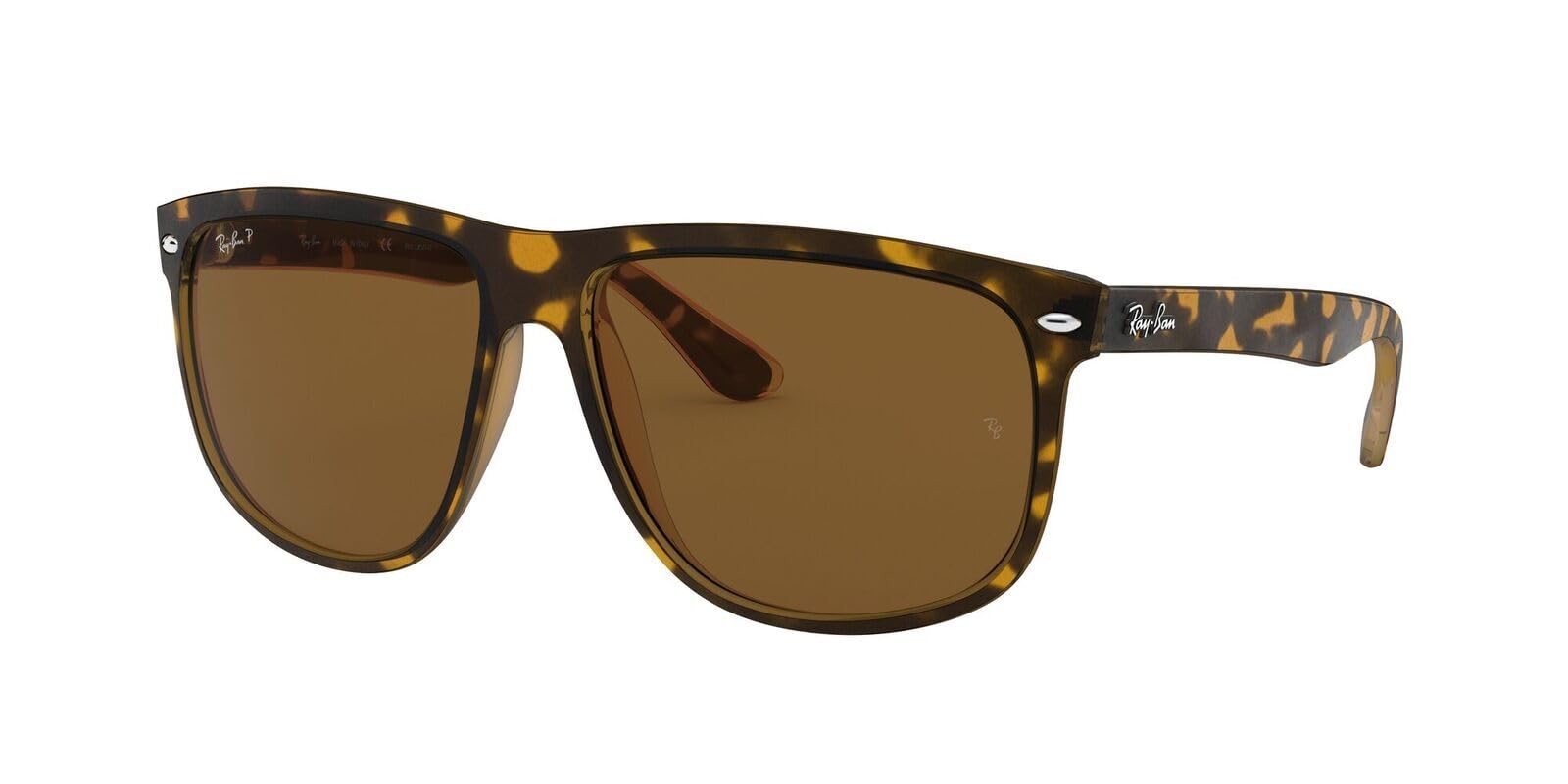 Ray-Ban Brown Rectangle Tortoise Polarized 4147 Sunglasses