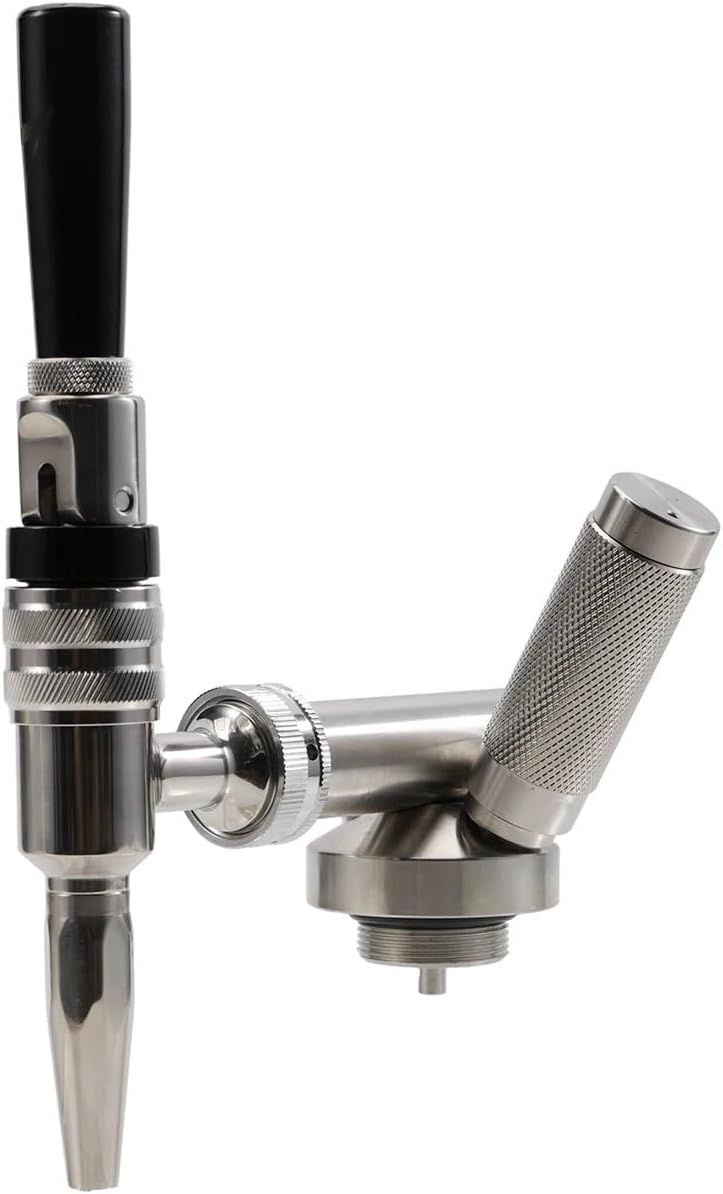Nitro Cold Brew Coffee Marker Dispenser Head Stainless N2 Holder Stout Faucet All Stainless Steel 304 Homebrew(Stout Faucet)