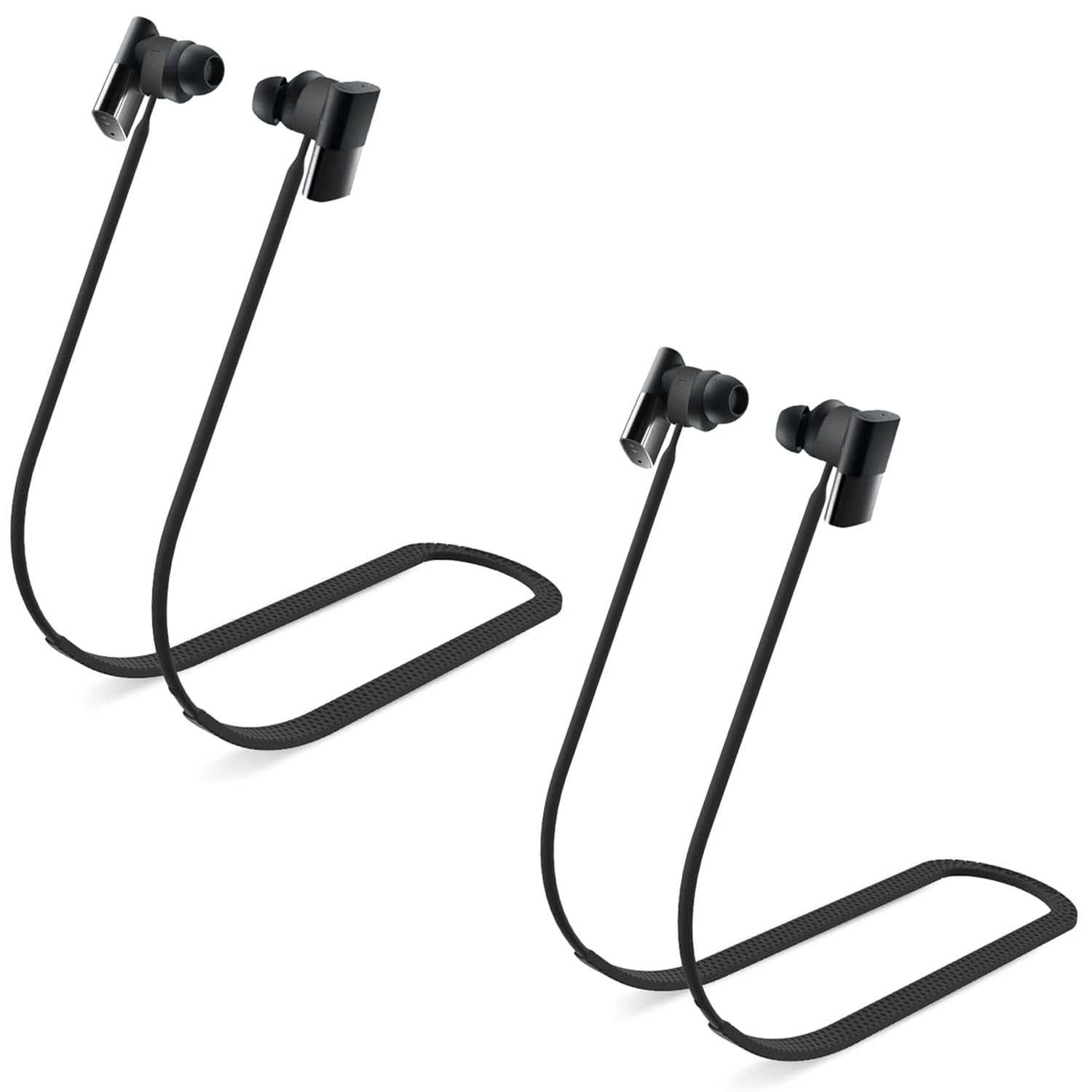 HXFRTYU2 Packs Anti-Lost Strap for Status Between 3ANC/Status Audio Between Pro Earbuds, Soft Silicone Secure Neck Rope Cord for Sports and Everyday Use (Black)