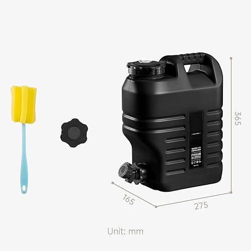 Miniatura 7 de MERIGLARE Contenedor de agua portátil con espiga soporte de almacenamiento de agua jarra de agua dispensador de bebidas cubo de agua de 12 litros