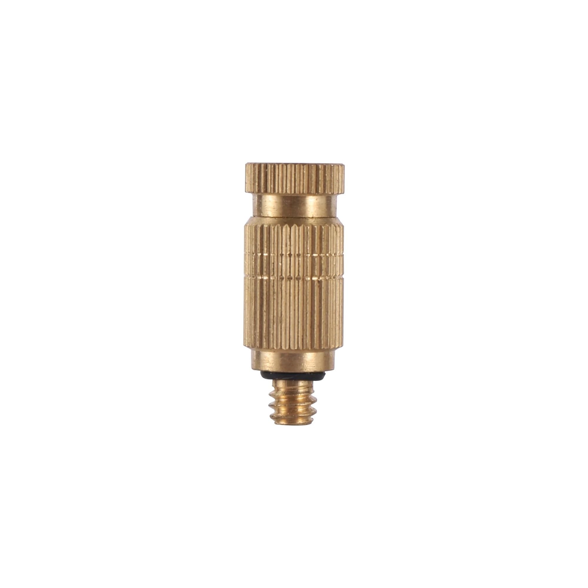 Misting Nozzles 3pcs Brass 0.1-0.7mm High Pressure 3/16" Male Thread Spray Nozzle Anti-Drip Atomizing Sprinkler Industrial Humidifier Cooler(1206)