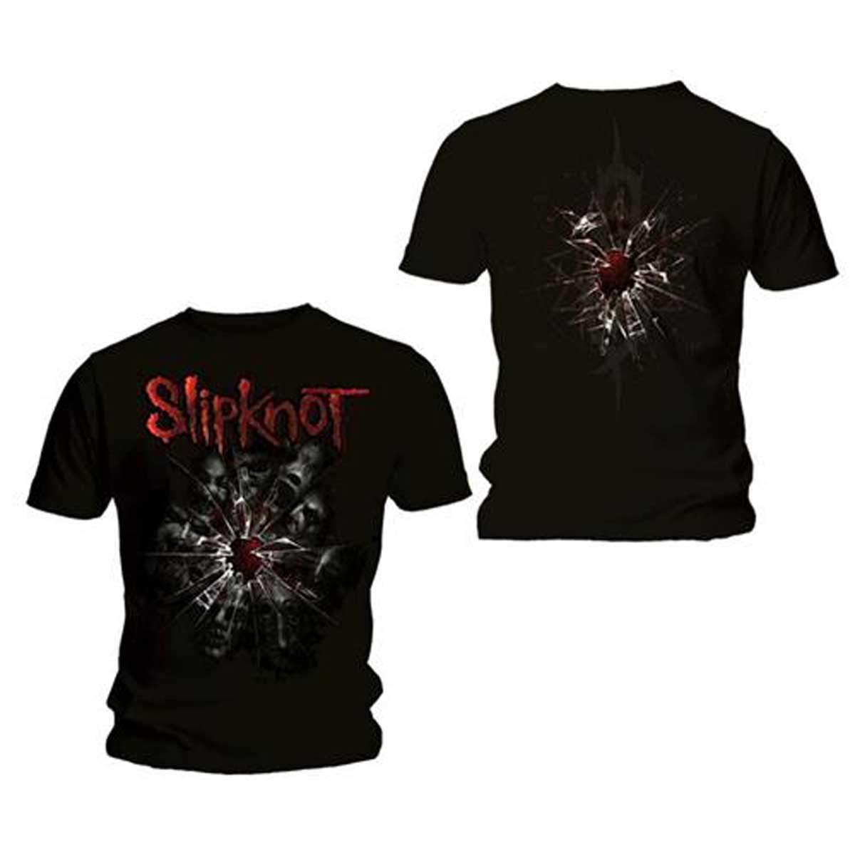 Rock Off Officially Licensed Products Men's Black Slipknot Shattered Official Tee T-Shirt Unisex (Large)