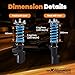 maXpeedingrods Coilovers for Toyota MR2 1987-1989 AW11 Chassis, 24 Levels Damper Adjustable Coilovers Suspension Kit, Height Adjustable Shock Absorber Struts, T6 Upgraded Lowering Kits Blue
