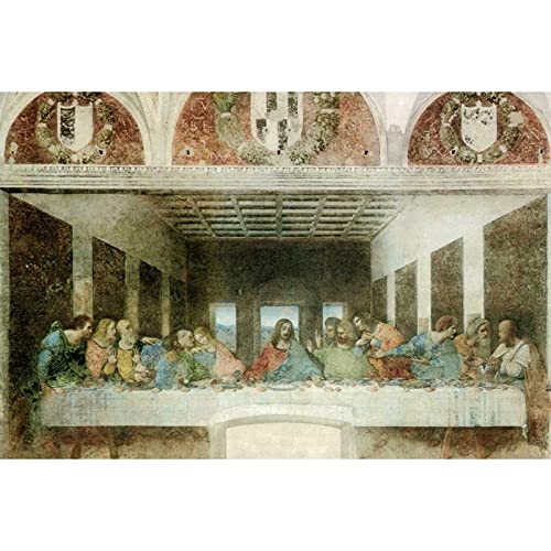 Seven Rays Last Supper by Leonardo da Vinci (Small) Poster