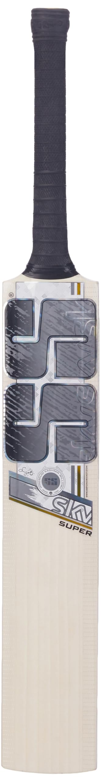 SS Sky Super Size-6 KW Bat, 1000 Grams, Short Handle for Men, Premium Willow for Leather Ball, Lightweight, Strong Grip, Shock Absorption, Ideal for Professional Players-picture-20
