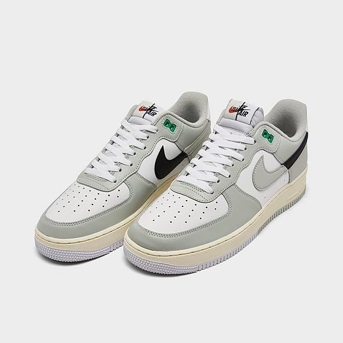 Nike AIR Force 1 LV8 (GS), Lt. Silver/Black/White, 7Y US (DZ2660 001)3