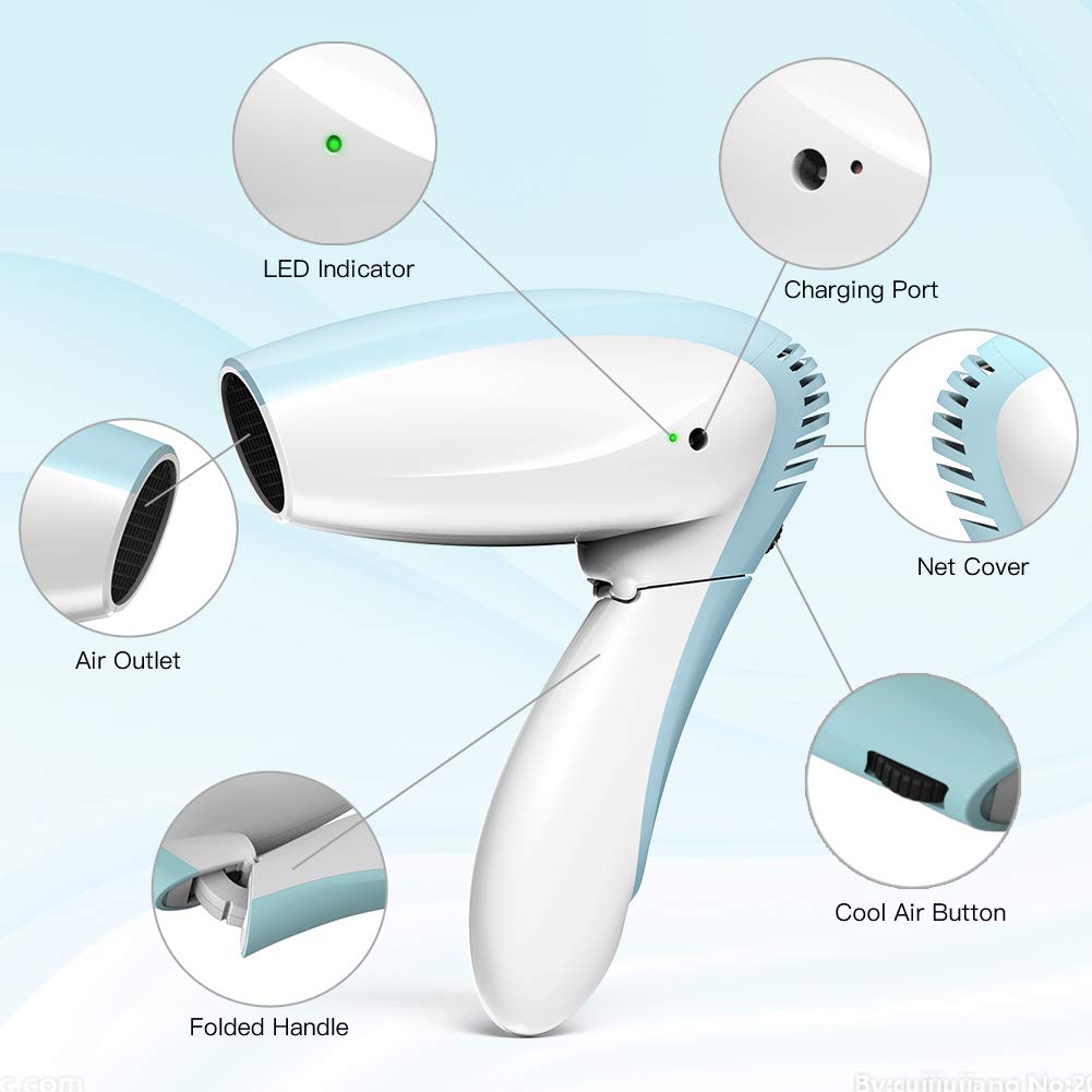 Cordless Hair Dryer Wireless Blow Dryer Only Cold Wind Battery