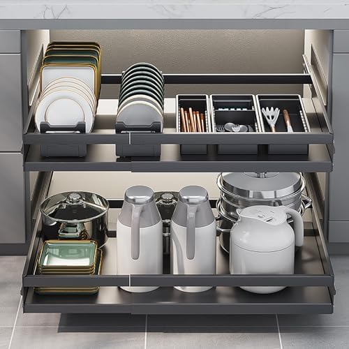 Estante de cocina extraíble para organizar la despensa y la sala de estar con comodidad