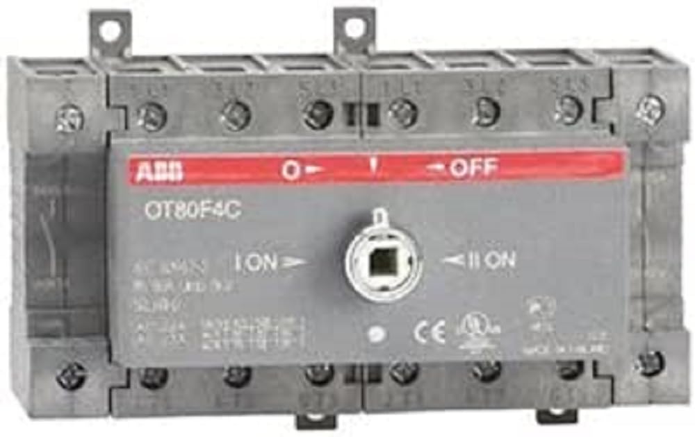 Abb-entrelec ot80f4c - Interruptor conmutador ot80f4 contactos Montaje sobre Perfil DIN