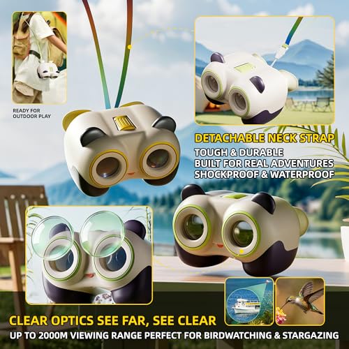 Binoculares para Niños Diseño Panda Educación STEM miniatura 7