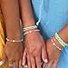 AiviGirl Initial Bracelets for Women, 14K Gold Plated A-Z Letter Bracelet Hypoallergenic No Tarnish Waterproof Boho Colorful Beaded Heart Bracelet Fashion Accessories Summer Jewelry for Women Gifts