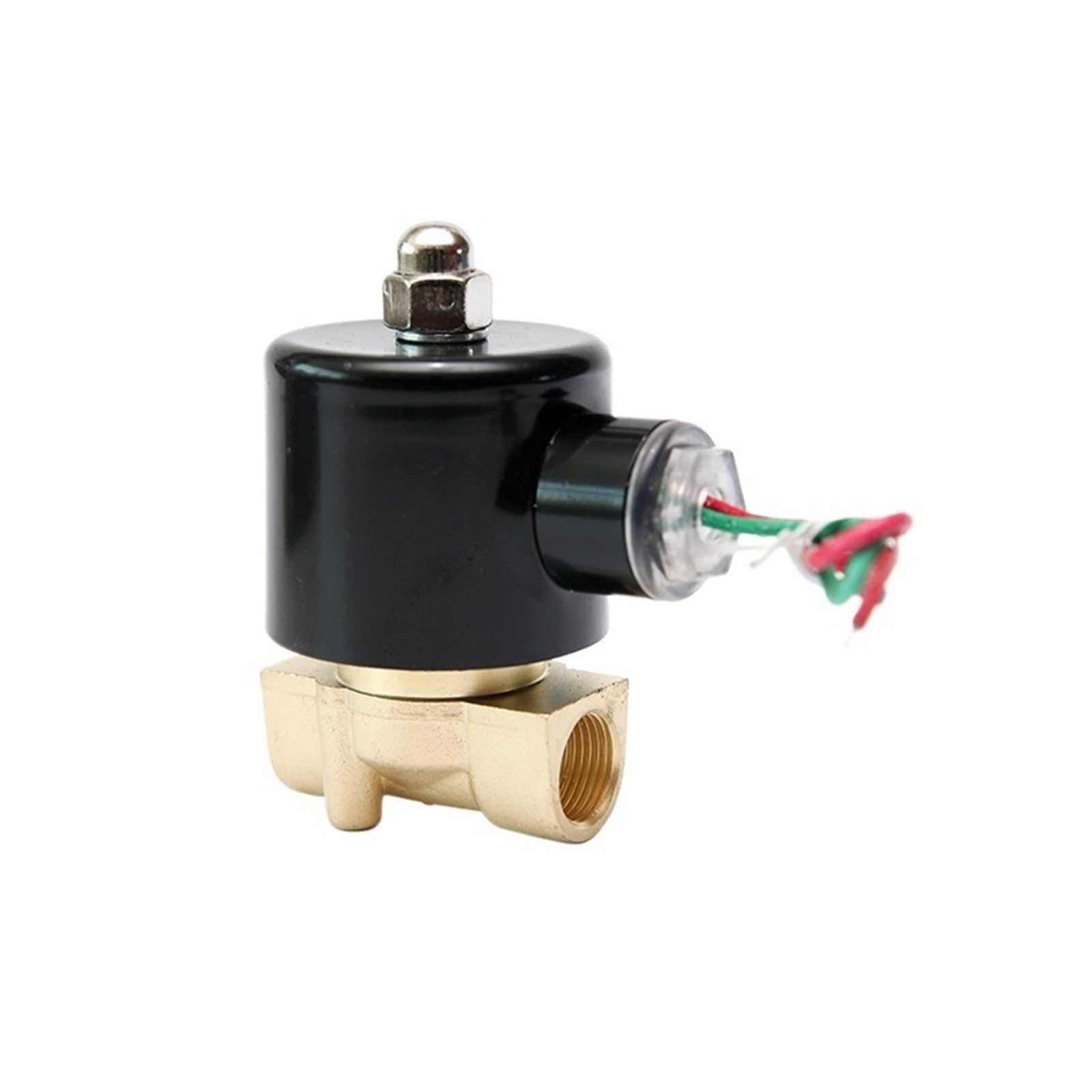 Peqyuacte Bsp-12Vdc 1Pcs Dn10 Brass Electric Solenoid Valve Dc12v Dc24v Ac220v 110V Water, Oil And Air Normally Closed Solenoid Valve(Bsp-12Vdc)