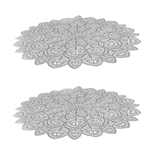 Homoyoyo 2 Stück Pack PVC Tischset mit Hitzeschutz Elegantes...