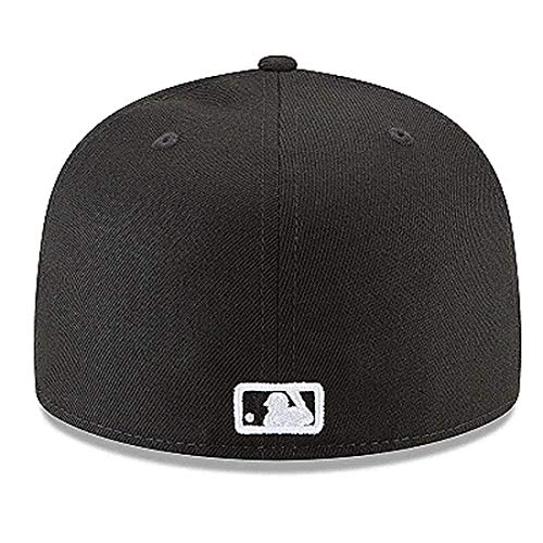 Image of New Era 59Fifty Hat Chicago White Sox Basic Baseball Black Cap 11591167 (7 3 /4)