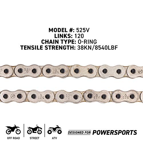 Niche 525 Drive Chain 120 Links O-Ring With Connecting Master Link For Motorcycle Atv Dirt Bike #TOP1
