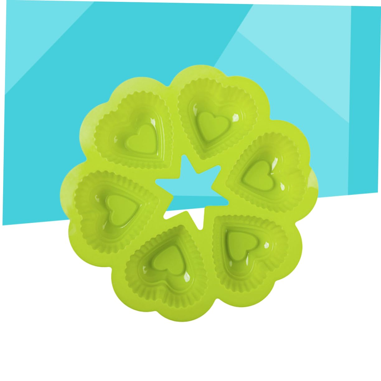 TOPBATHY 3 Pezzi 6 Cuori in Silicone Per Decorare Torte E Dolci Al Cioccolato