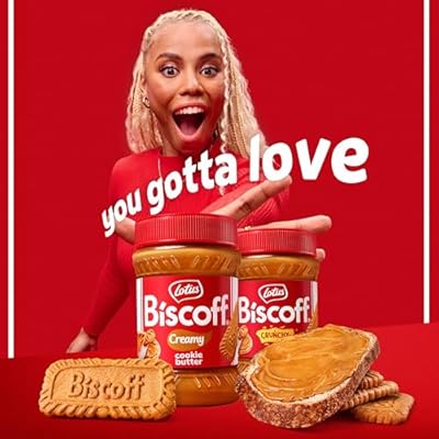 Lotus Biscoff Cookie Butter Spread, Creamy, non GMO + Vegan, 25.4oz
