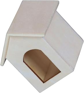 Gogogmee 1 Peça Canil Modelo Mini Móveis Miniaturas Decoração De Quarto Infantil Mini Casa Casa De Bonecas Suprimentos Artesanato Casa De Pássaros DIY Madeira Casas De Pássaros Em