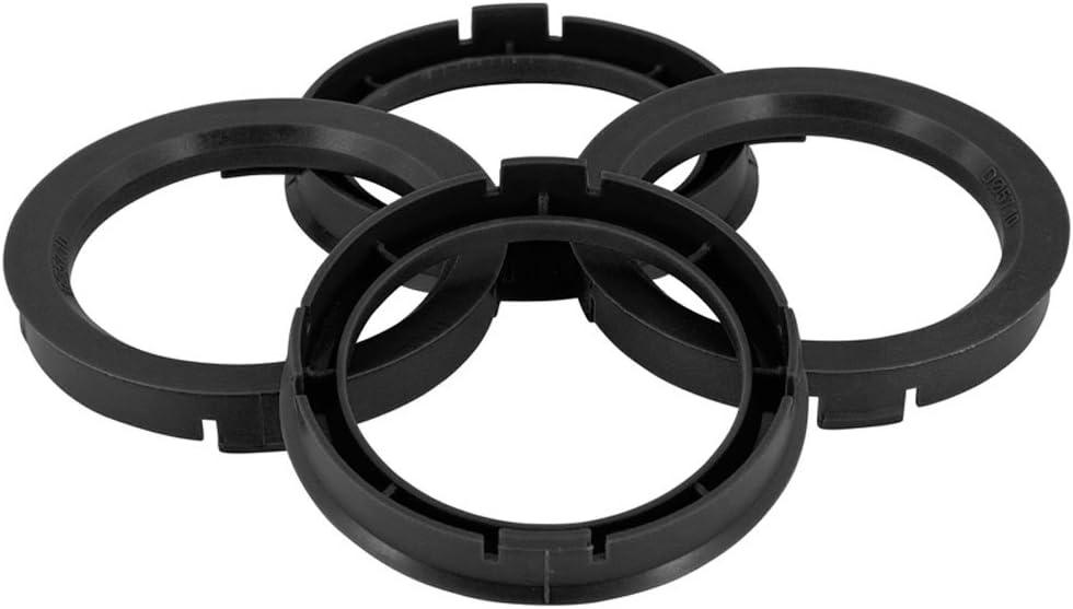 Set TPI Wheel hub rings - 74.1->71.6mm - Black