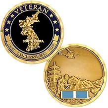 Korea War Veteran Engravable Challenge Coin