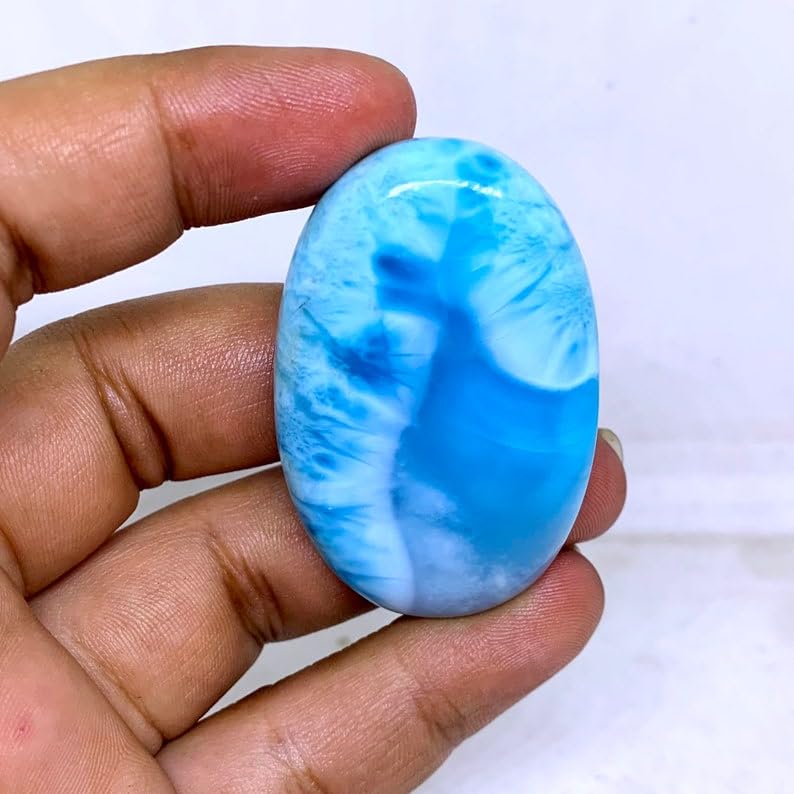 Cabochon larimar naturel pour créer vos bijoux bohèmes chic