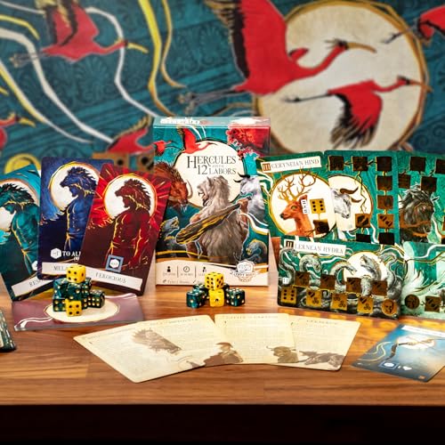 Hercules and The 12 Labors juego de cartas y dados miniatura 6