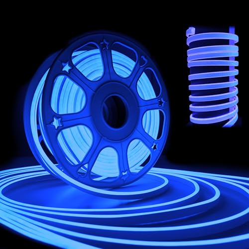 Image of Forus 35 Meter LED Neon Strip Light - Blue, Flexible Waterproof Cuttable Rope Lights, Indoor Outdoor Diwali Decorative Lighting, Shop Decoration, Cove Lighting, Hotel Decorations, 6-Months Warranty
