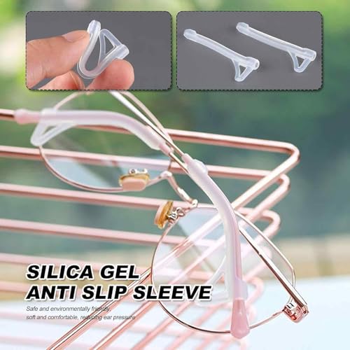 Image of 8 Pairs Specs Holder Strap, Anti-Slip Eyeglass Ear Grips for Sports, Outdoor Activities, Glasses grip (multicolored)