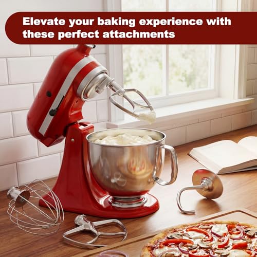 Image of Stainless Steel Mixer Attachments for KitchenAid 4.5-5 Qt Tilt-Head Mixer
