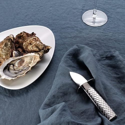 Foto von Alessi FM23/44 Colombina fish Austernmesser - Edelstahl 18/10 glänzend poliert. Klinge aus Stahl AISI 420., silber