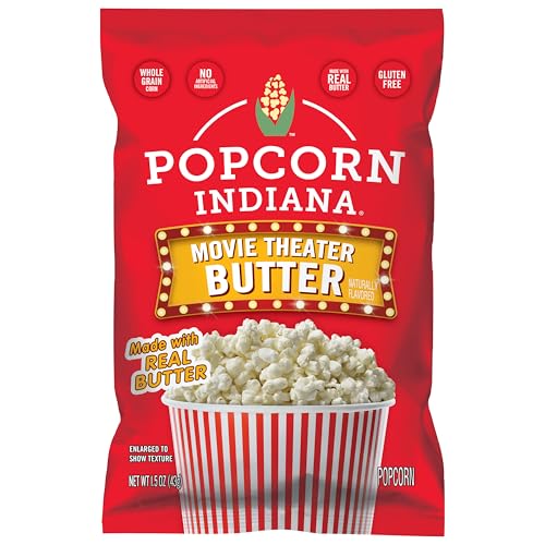 Popcorn Indiana Movie Theater Butter, King Size Single Bag, 1.5 Oz