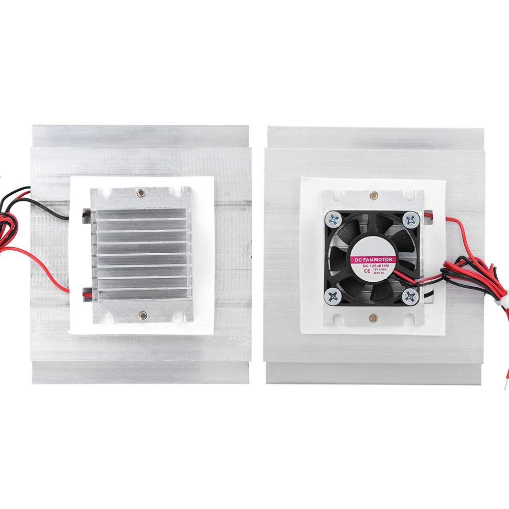 Module de refroidissement thermoélectrique Peltier 60 W XD-35 à refroidissement par air avec dissipateur thermique - Kit DIY pour petits espaces (With Cold End Fan)