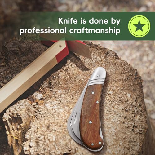paxlloonge Grafting Knife, Stainless Steel Folding Floral knife with 2 Blades & safety lock, Multifunctional Budding Knife for Grafting Cutting and Harvesting by paxlloonge - Image 6