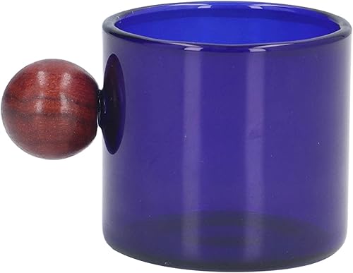 Miniatura 6 de Tazas de café vintage, taza de café de vidrio vintage, tazas de café vintage con bola de madera para cumpleaños, inauguraciones de casas y bodas