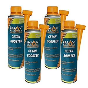 INOX® Cetan Booster Additief voor dieselmotoren, 4 x 250 ml – cetaanentalverbeterer additief dieselmotor
