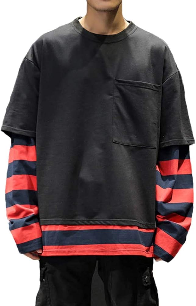 春服 メンズ トレーナー ビッグシルエット オーバーサイズ パーカー プルオーバーパーカー Hiphop Tシャツ オシャレ